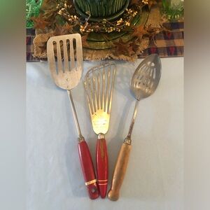 Vintage A&J cooking utensils